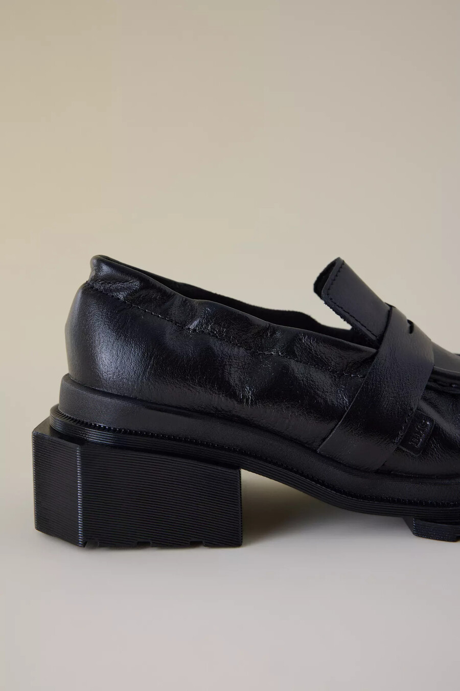 dr. martens maybole geraffte leder-loafer