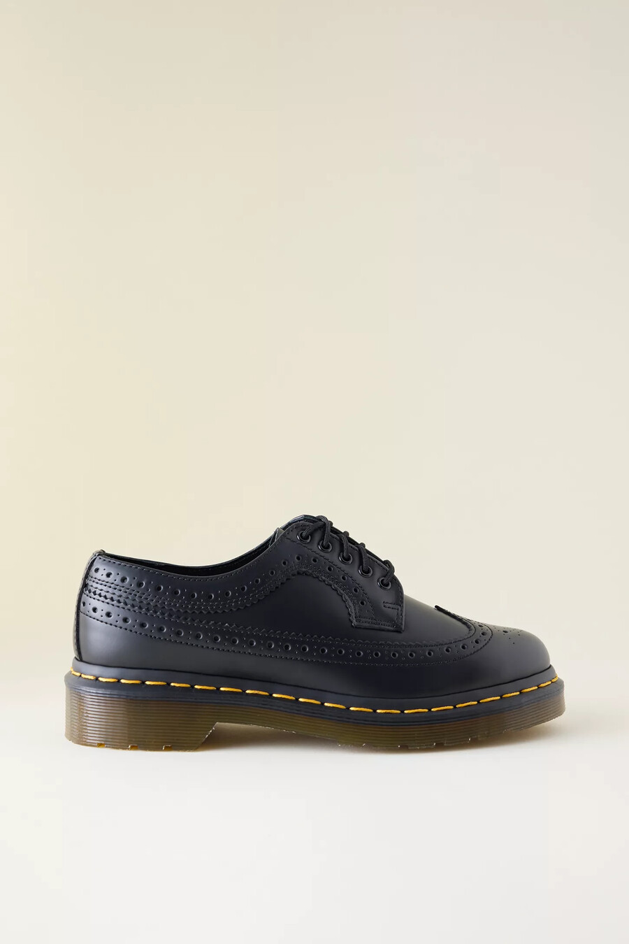 dr. martens 3989 glattleder-brogue-schuhe