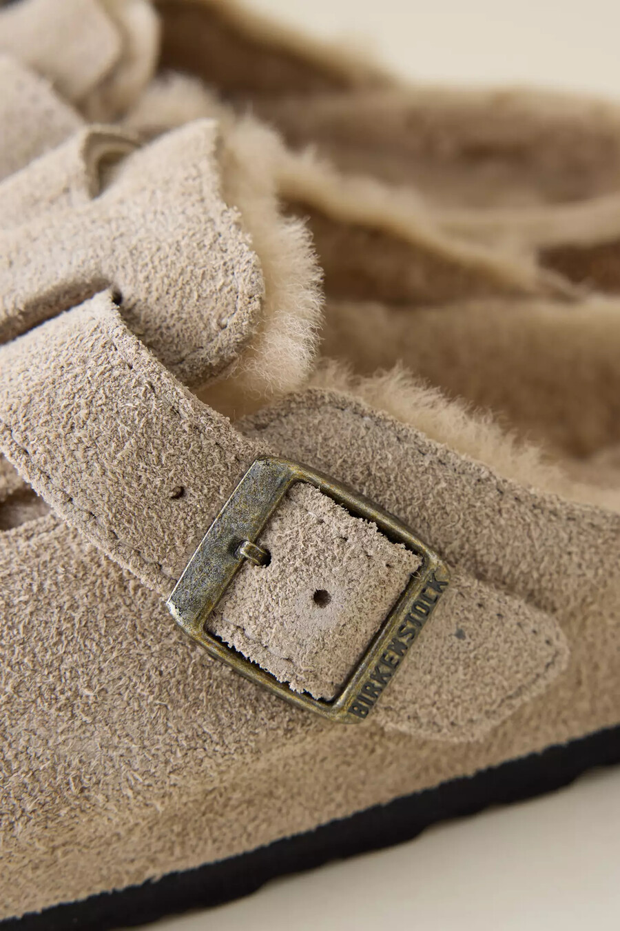 birkenstock boston shearling clogs
