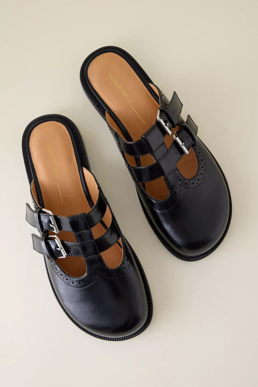 absichtlich schlichte varsity mary jane mules