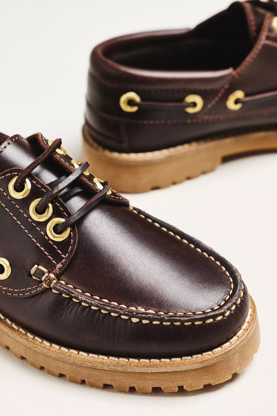 maeve bootsschuhe mit profilsohle