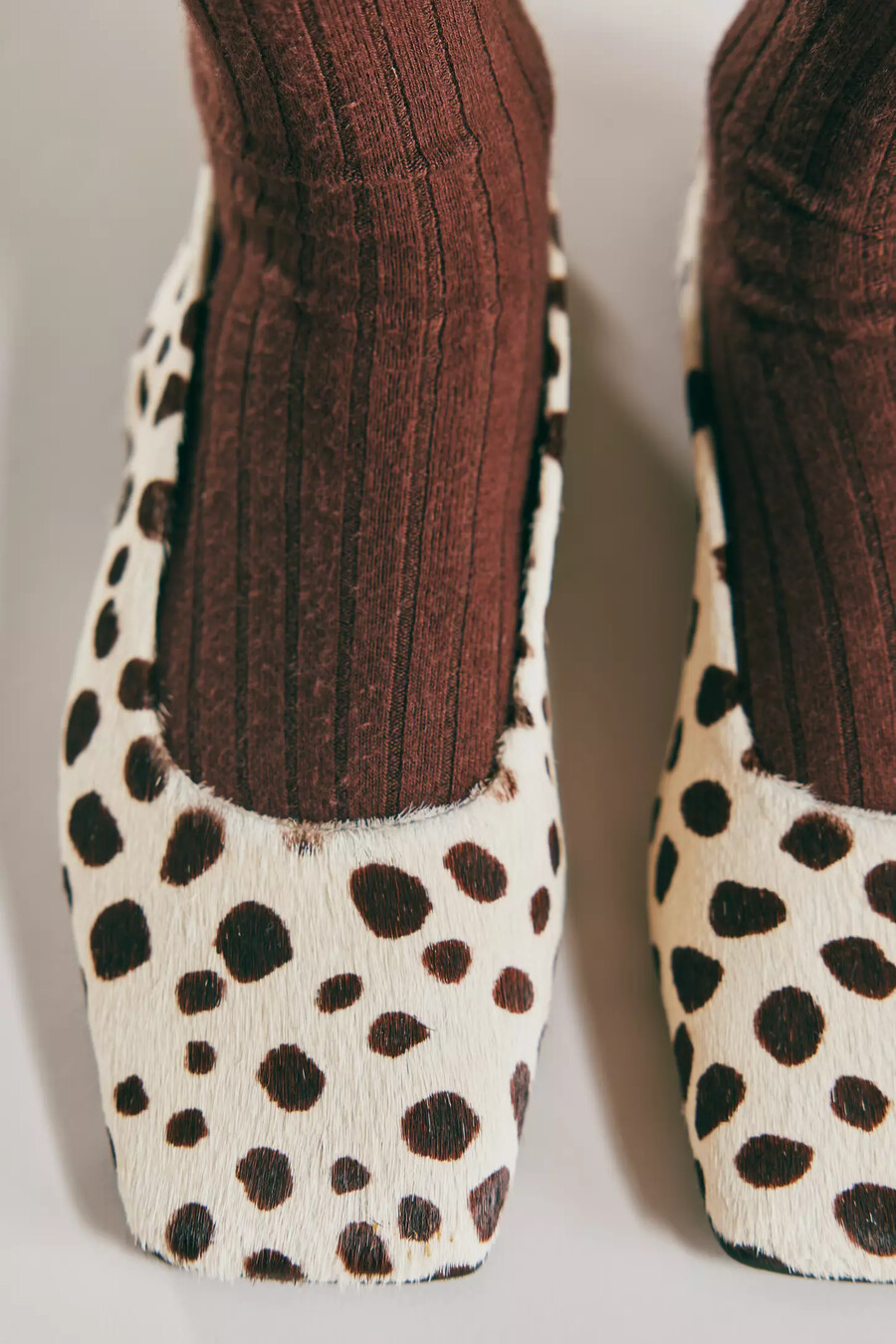 vicenza ballerinas mit eckiger zehenpartie und slingback-rücken