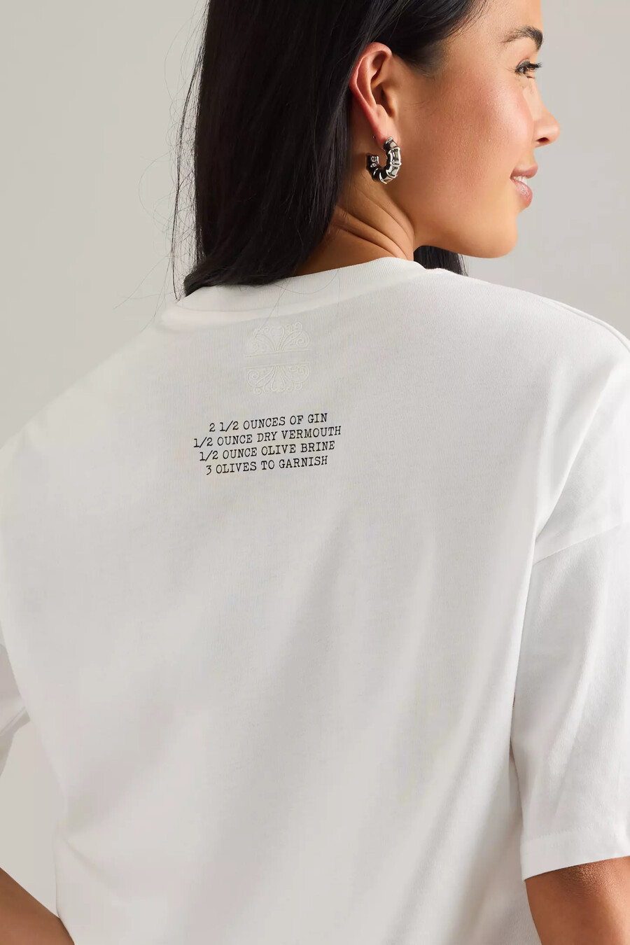 never fully dressed martini grafik-t-shirt