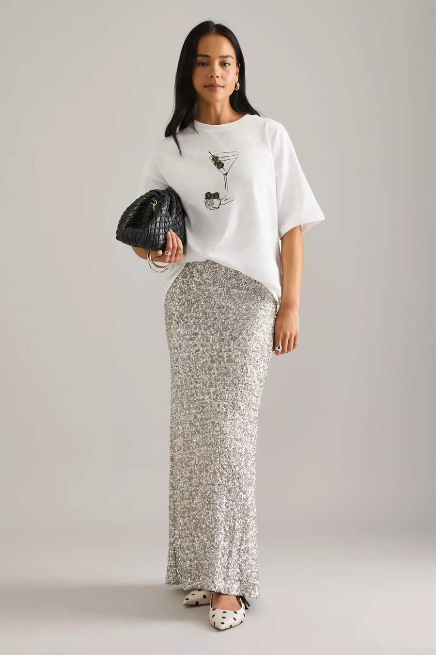 never fully dressed martini grafik-t-shirt