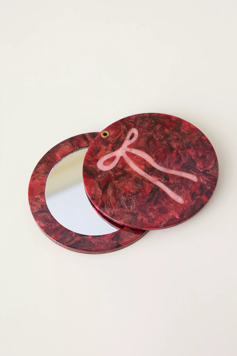 solar eclipse red bow kompaktspiegel