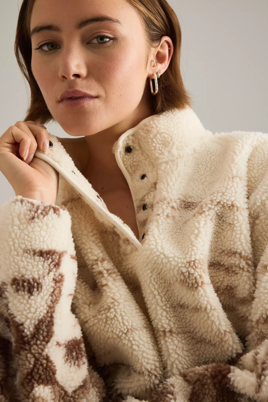levis kasey sherpa pullover fleece