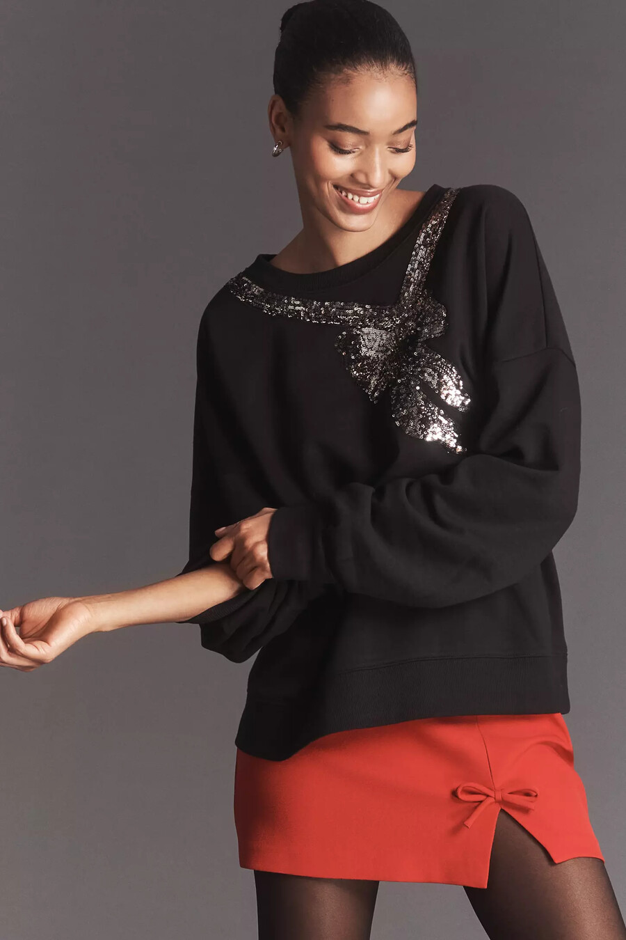 maeve sweatshirt mit schleife
