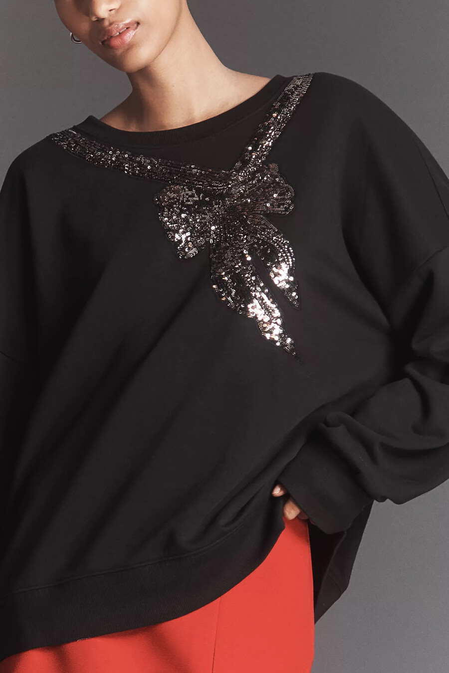 maeve sweatshirt mit schleife