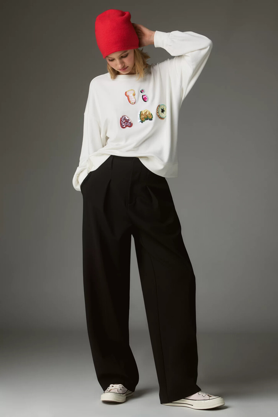 maeve ti amo grafik-sweatshirt
