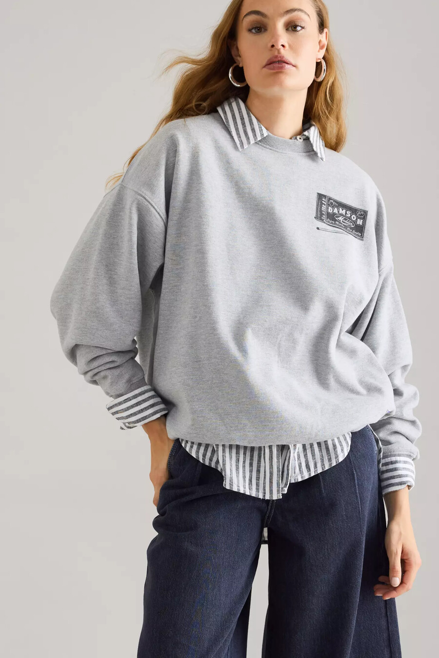 damson madder general store grafik-sweatshirt