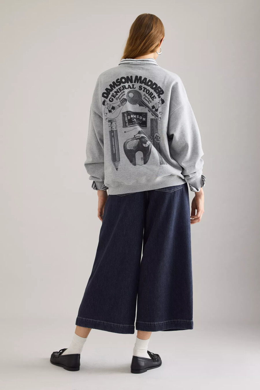 damson madder general store grafik-sweatshirt