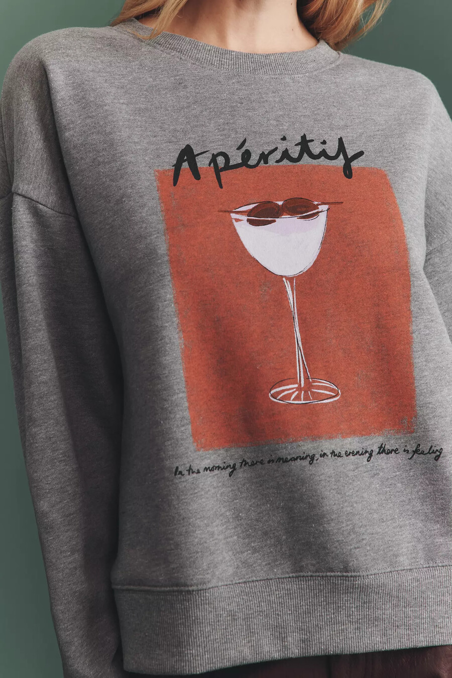 maeve x natalia bagniewska cocktail-sweatshirt