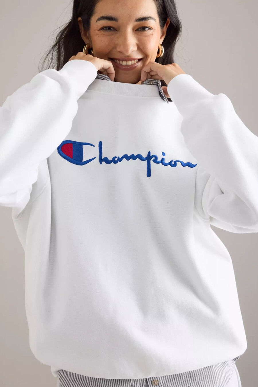 champion script logo sweatshirt