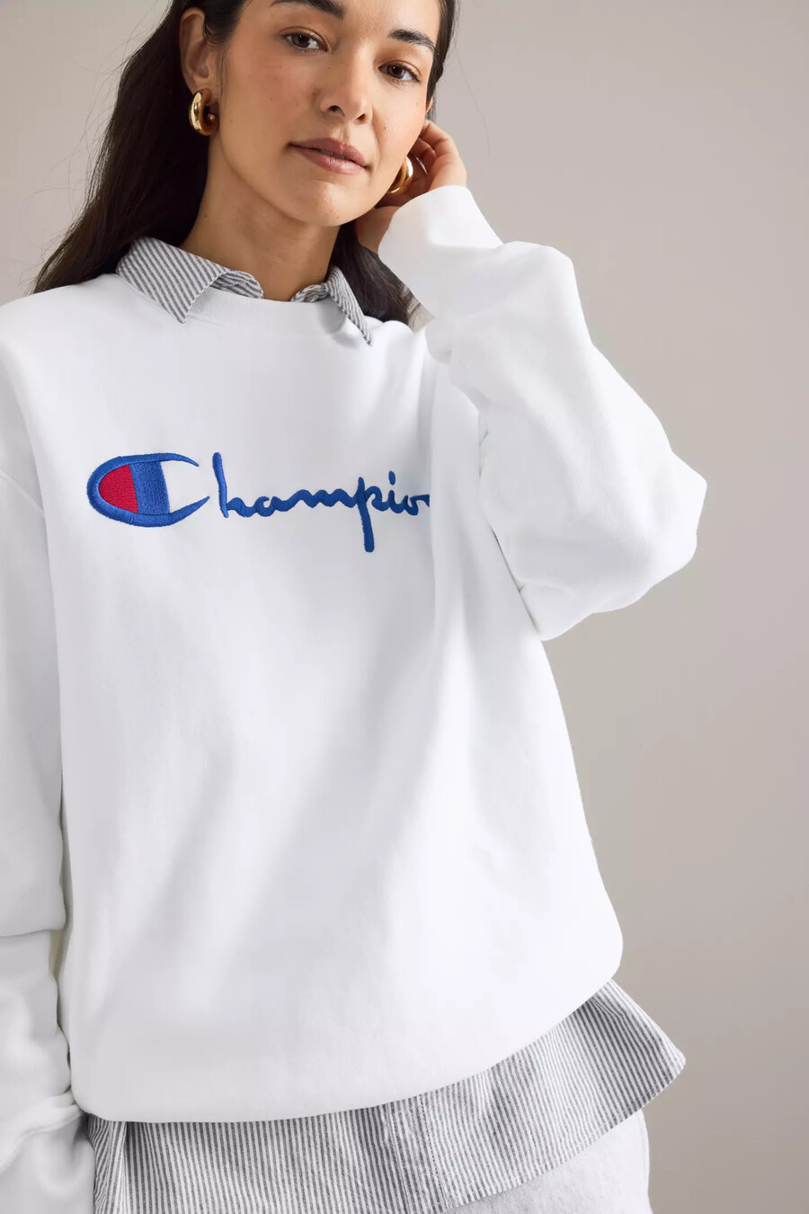 champion script logo sweatshirt