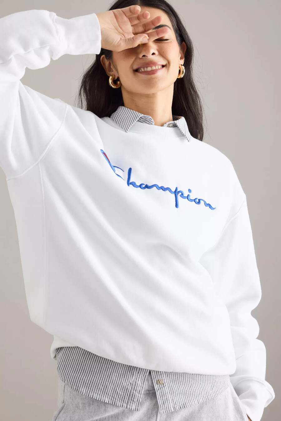 champion script logo sweatshirt