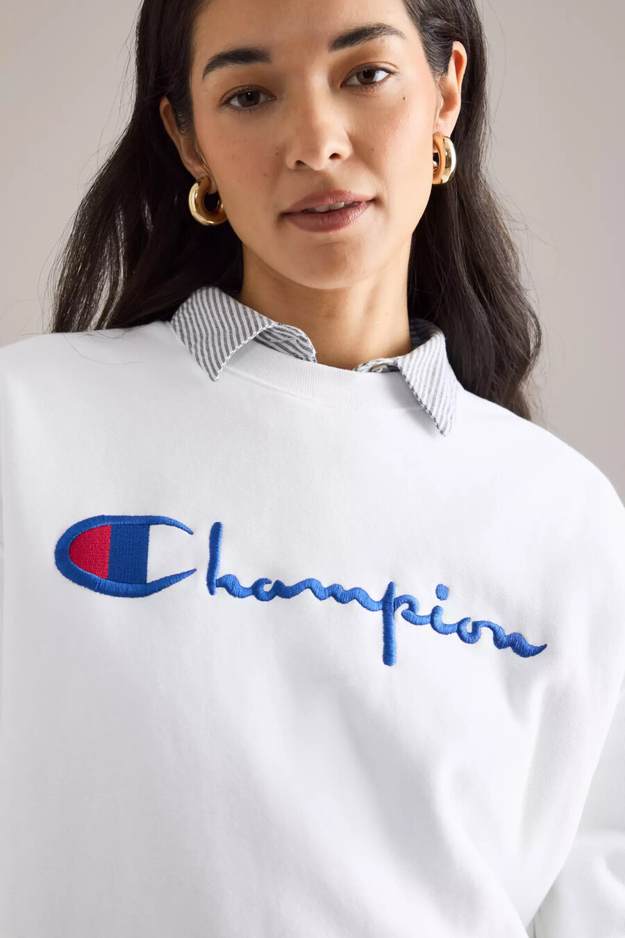 champion script logo sweatshirt
