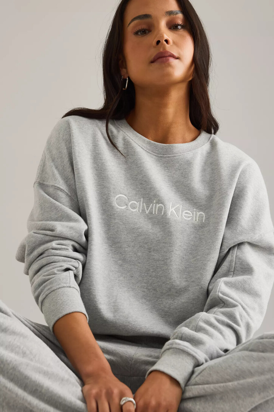 calvin klein crop-sweatshirt