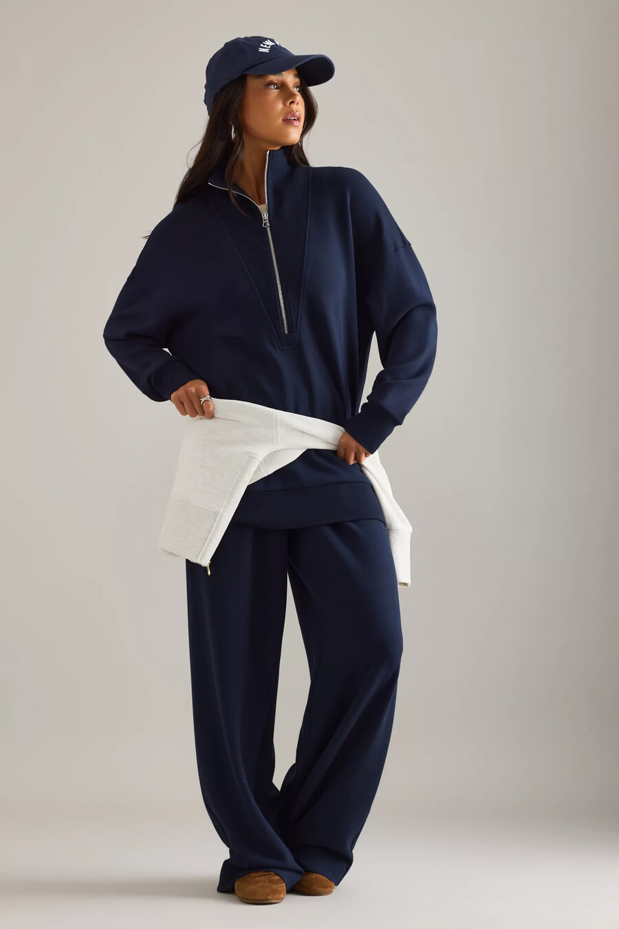 varley longline zip sweatshirt