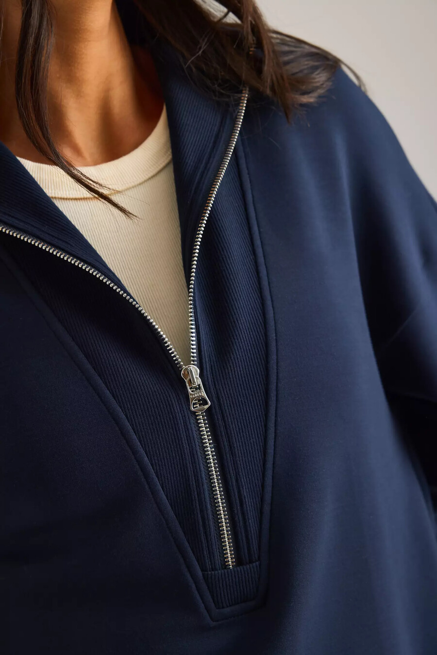 varley longline zip sweatshirt