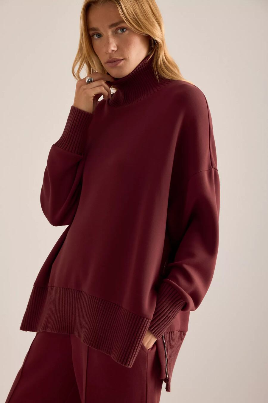 varley barker high-neck sweatshirt