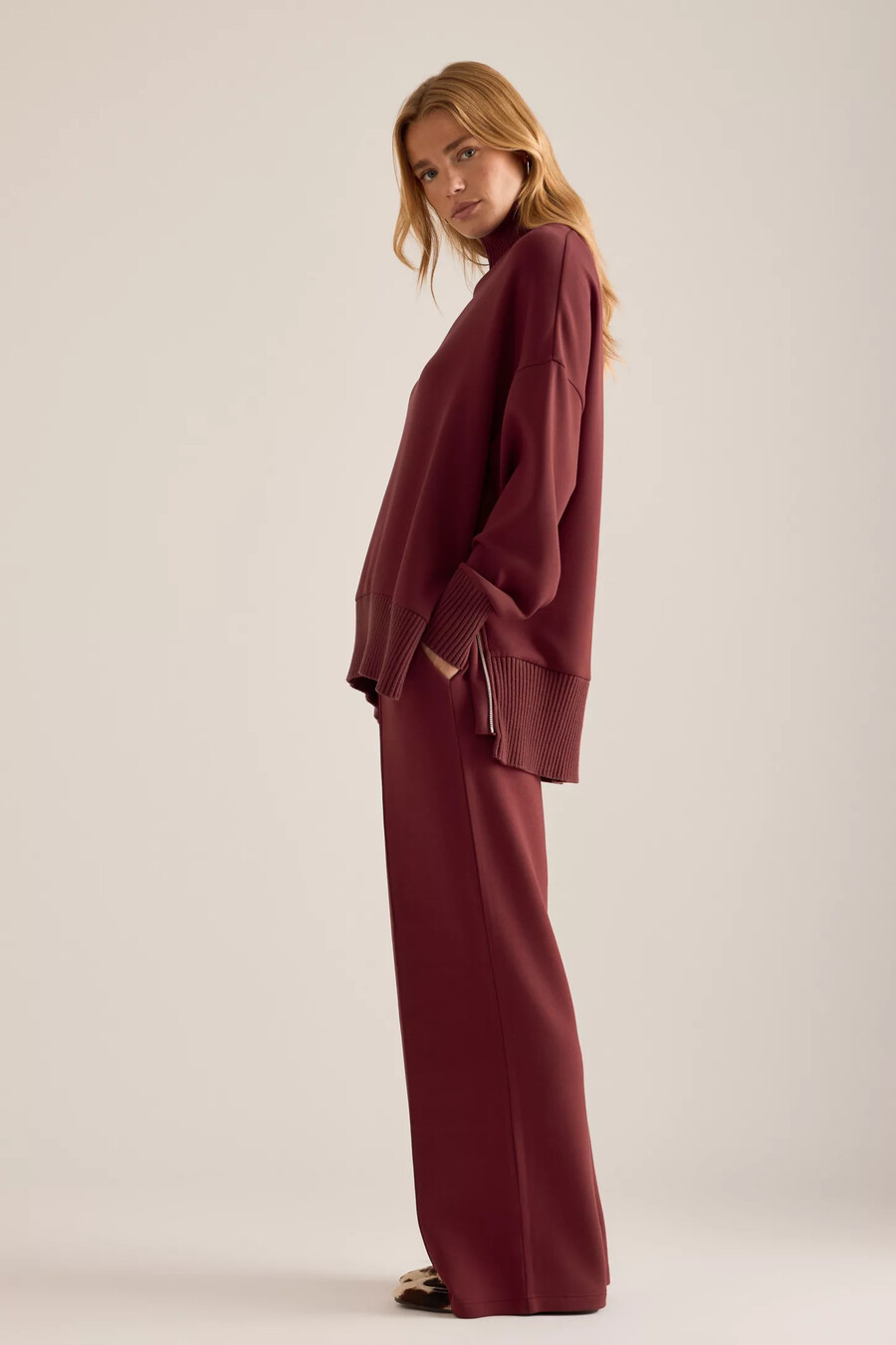 varley barker high-neck sweatshirt