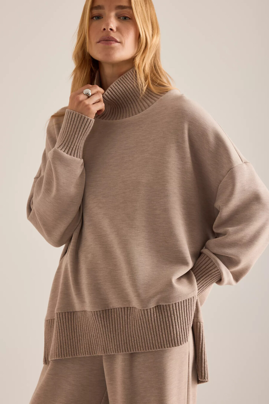 varley barker high-neck sweatshirt