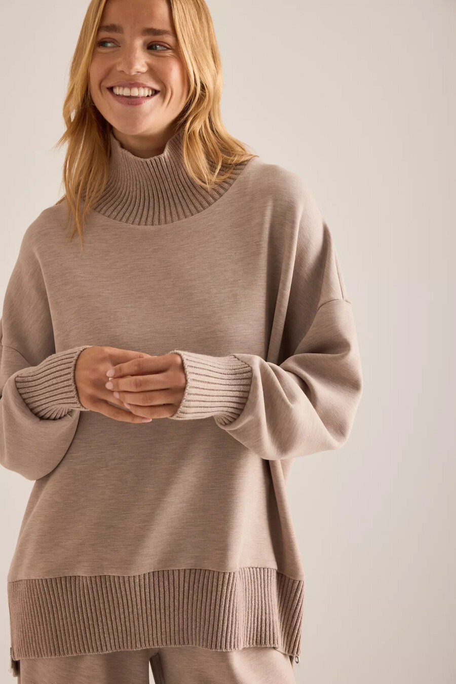 varley barker high-neck sweatshirt