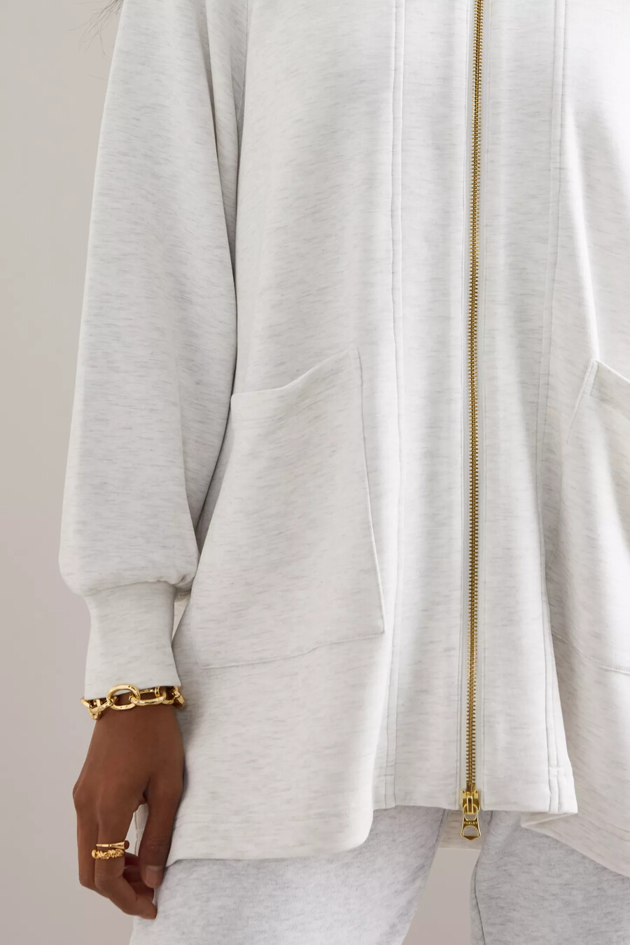 varley augusta zip-through sweatshirt