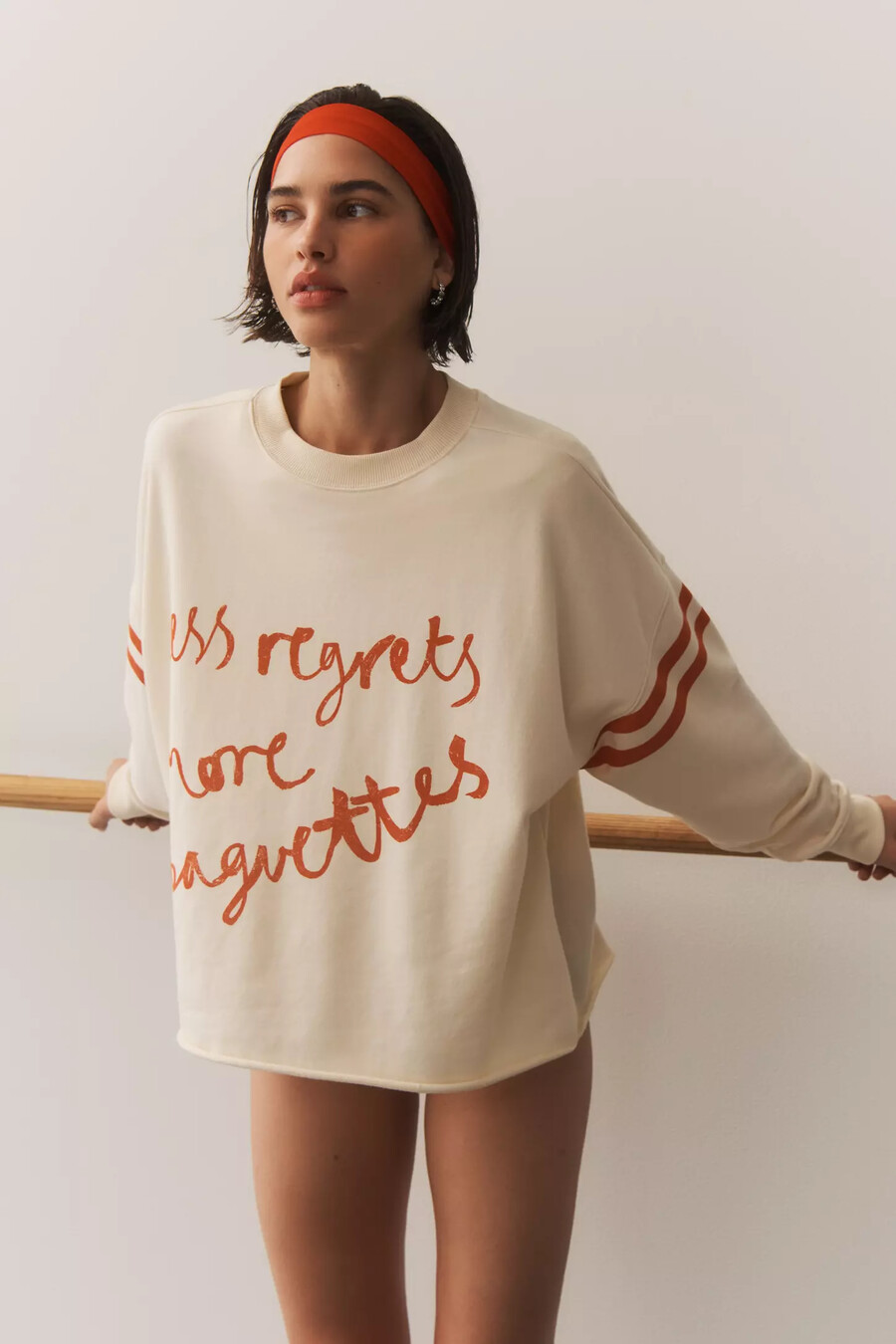 sweatshirt „täglich üben weniger bereuen