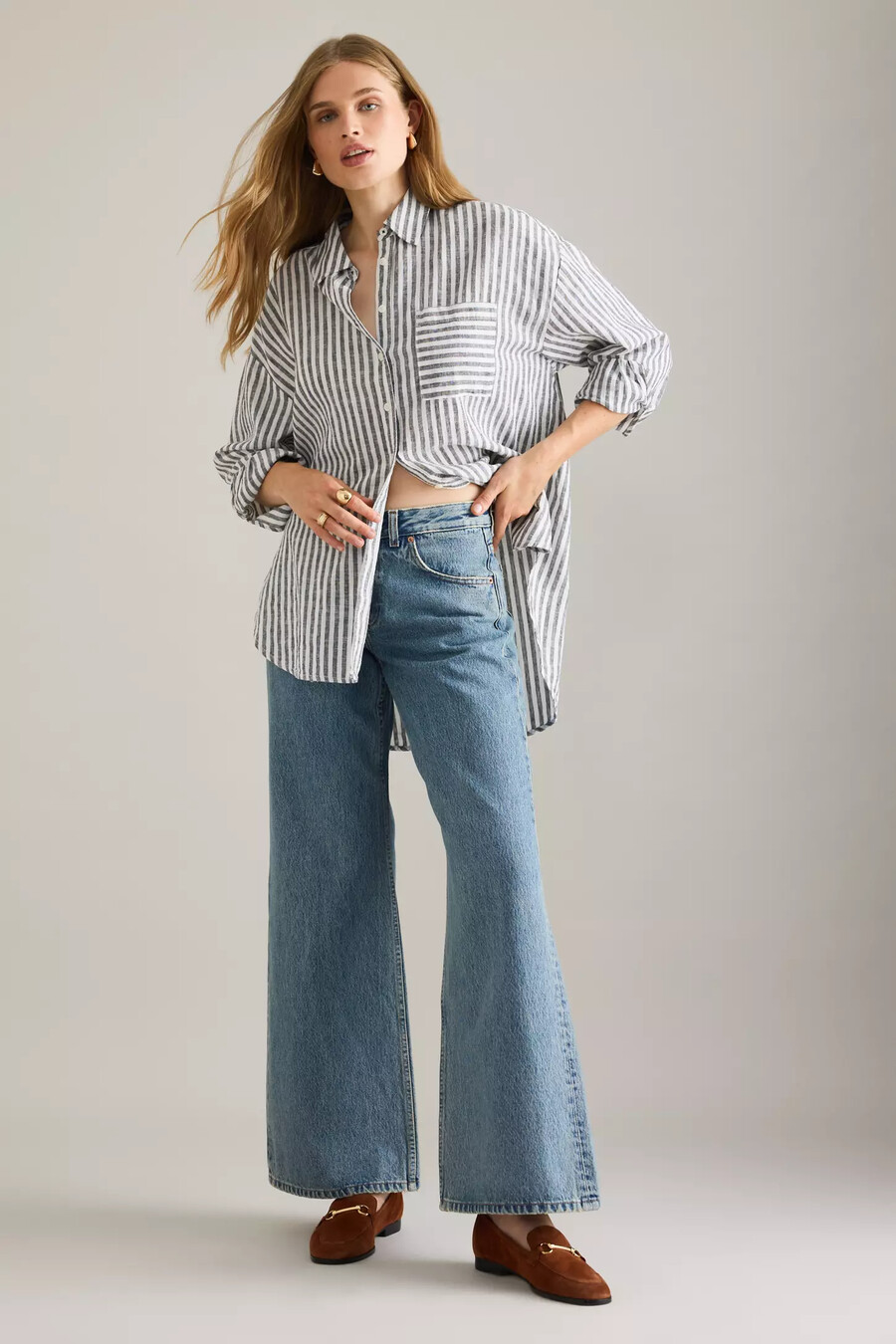 dr. denim rhue low rise flare jeans