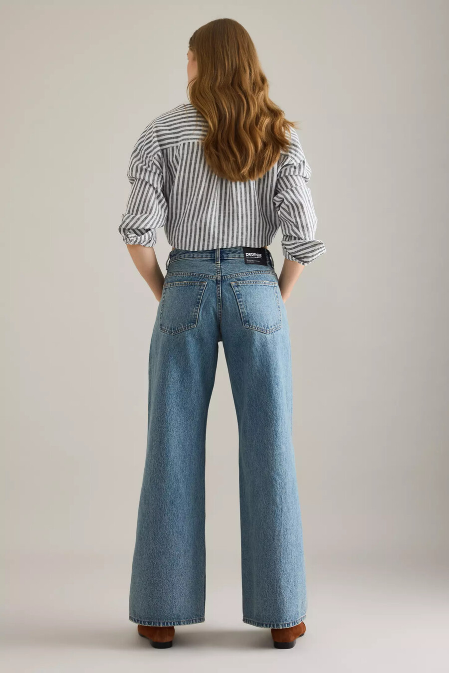 dr. denim rhue low rise flare jeans