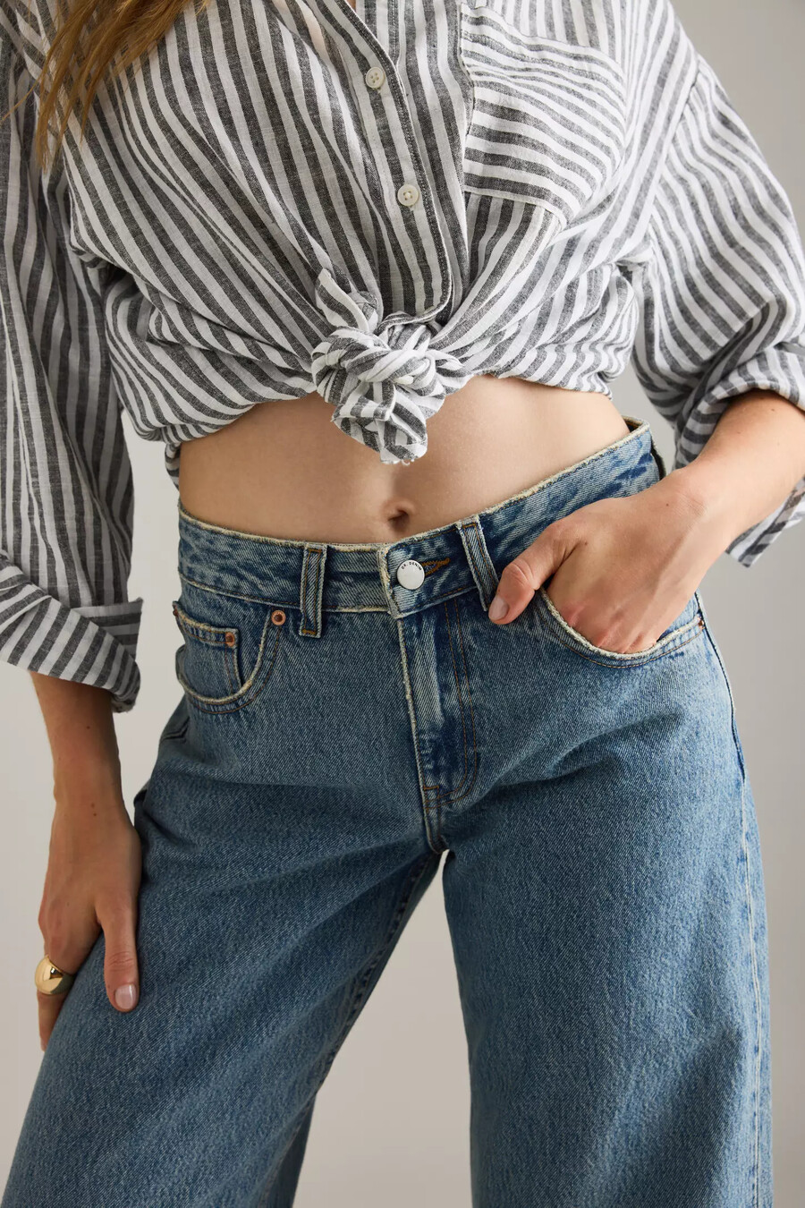 dr. denim rhue low rise flare jeans