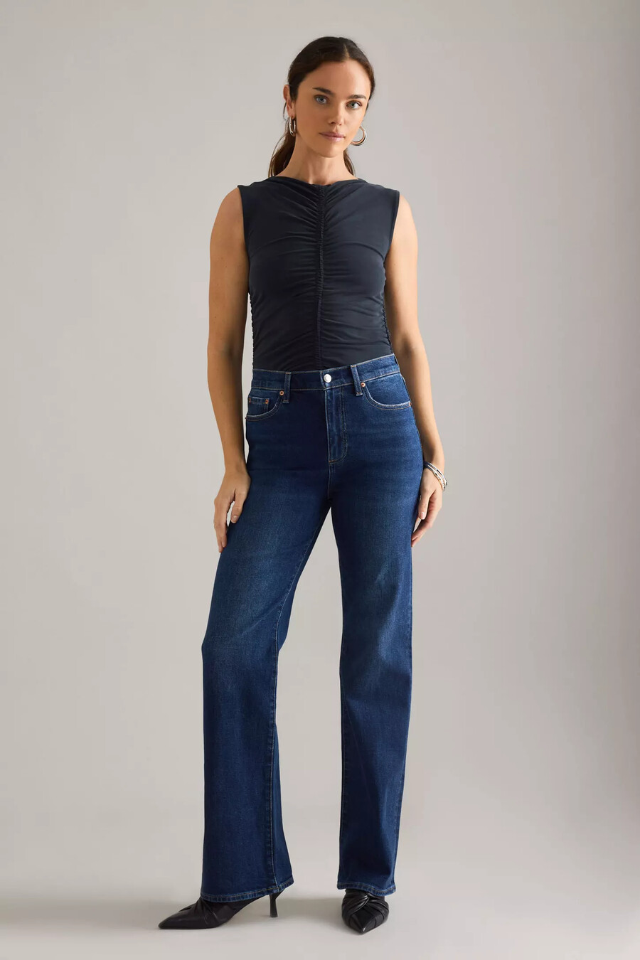 pistola evie high-rise slim bootcut jeans