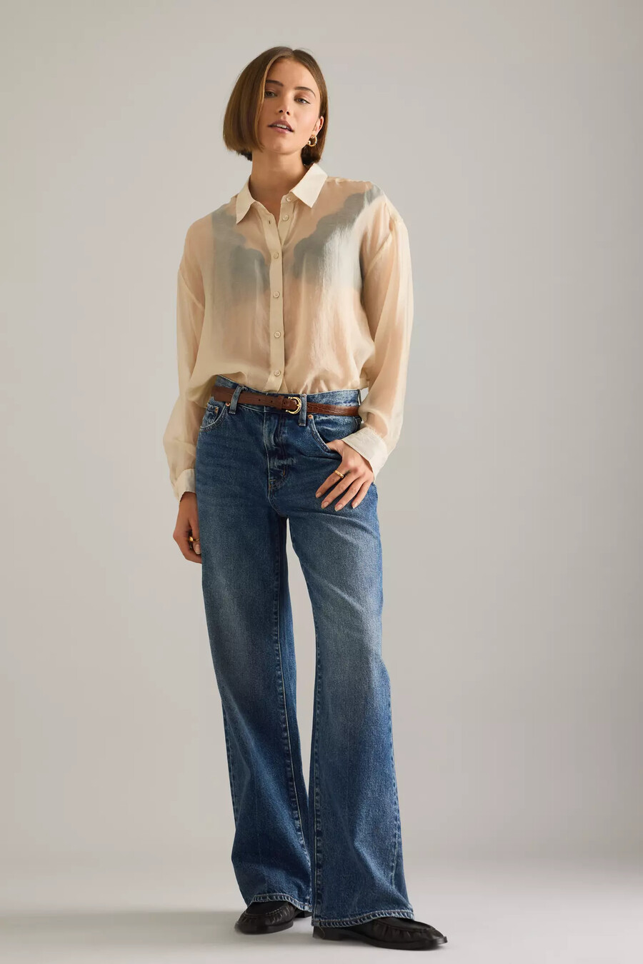 pistola hendrix high-rise baggy jeans