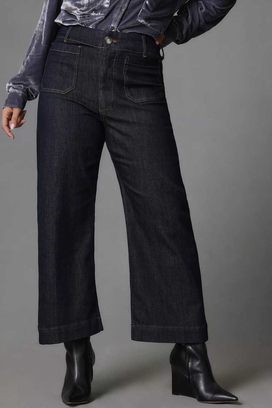 die colette cropped wide-leg jeans von maeve