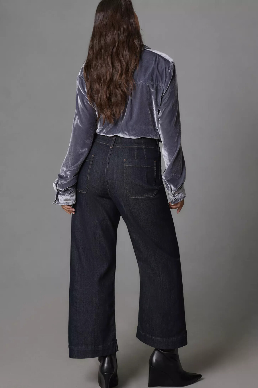 die colette cropped wide-leg jeans von maeve