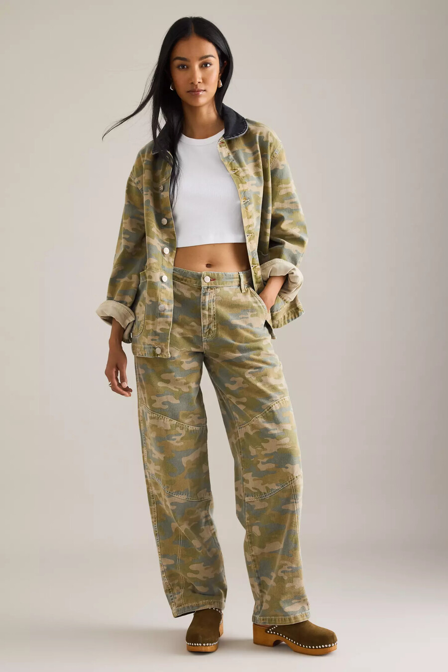 damson madder drew camo cargo jeans