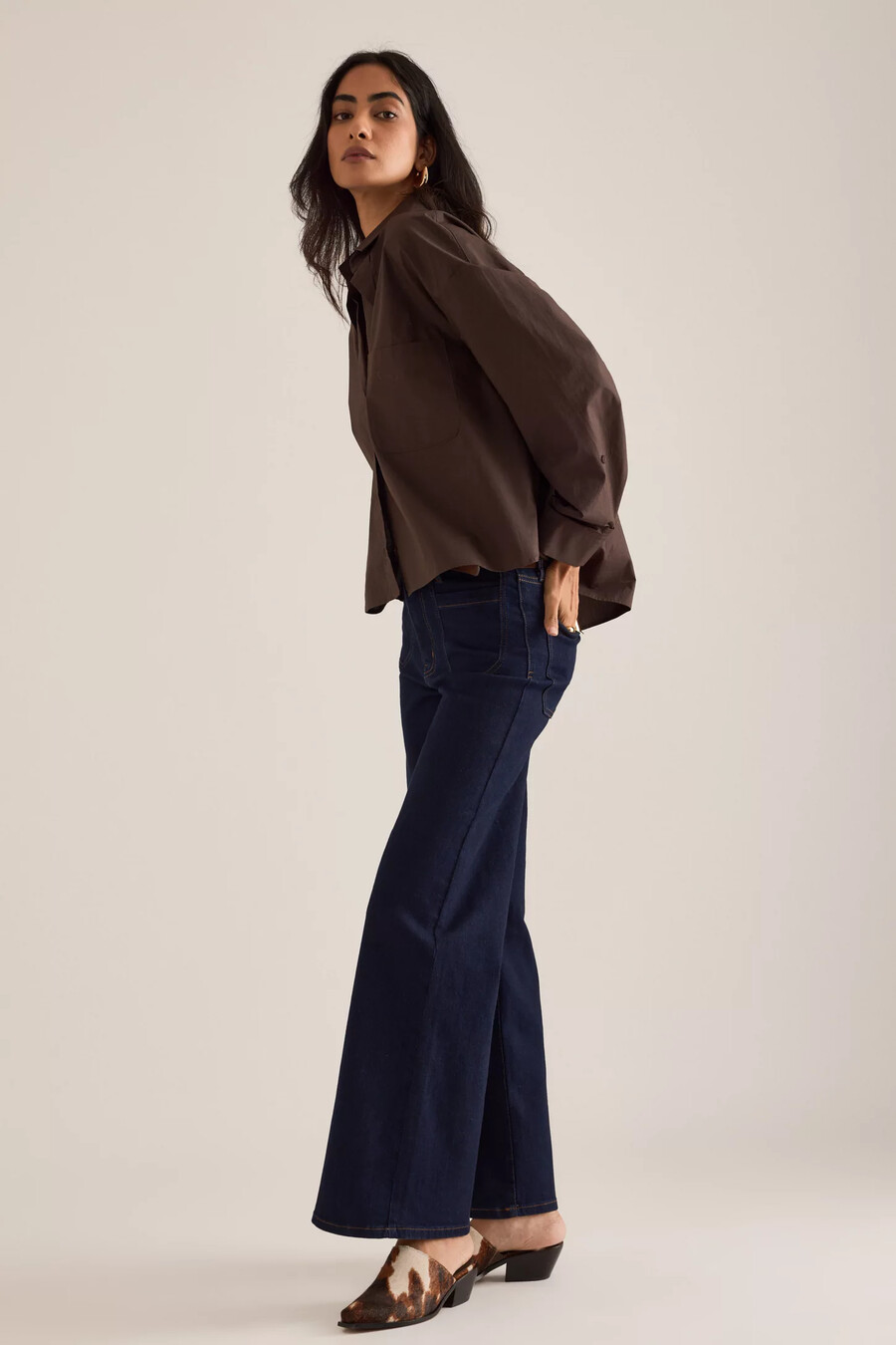 frame le slim palazzo jeans