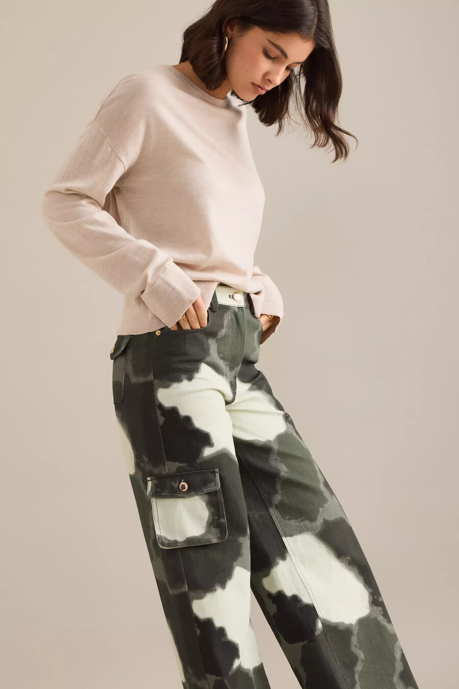 helmstedt enya tie-dye cargo jeans