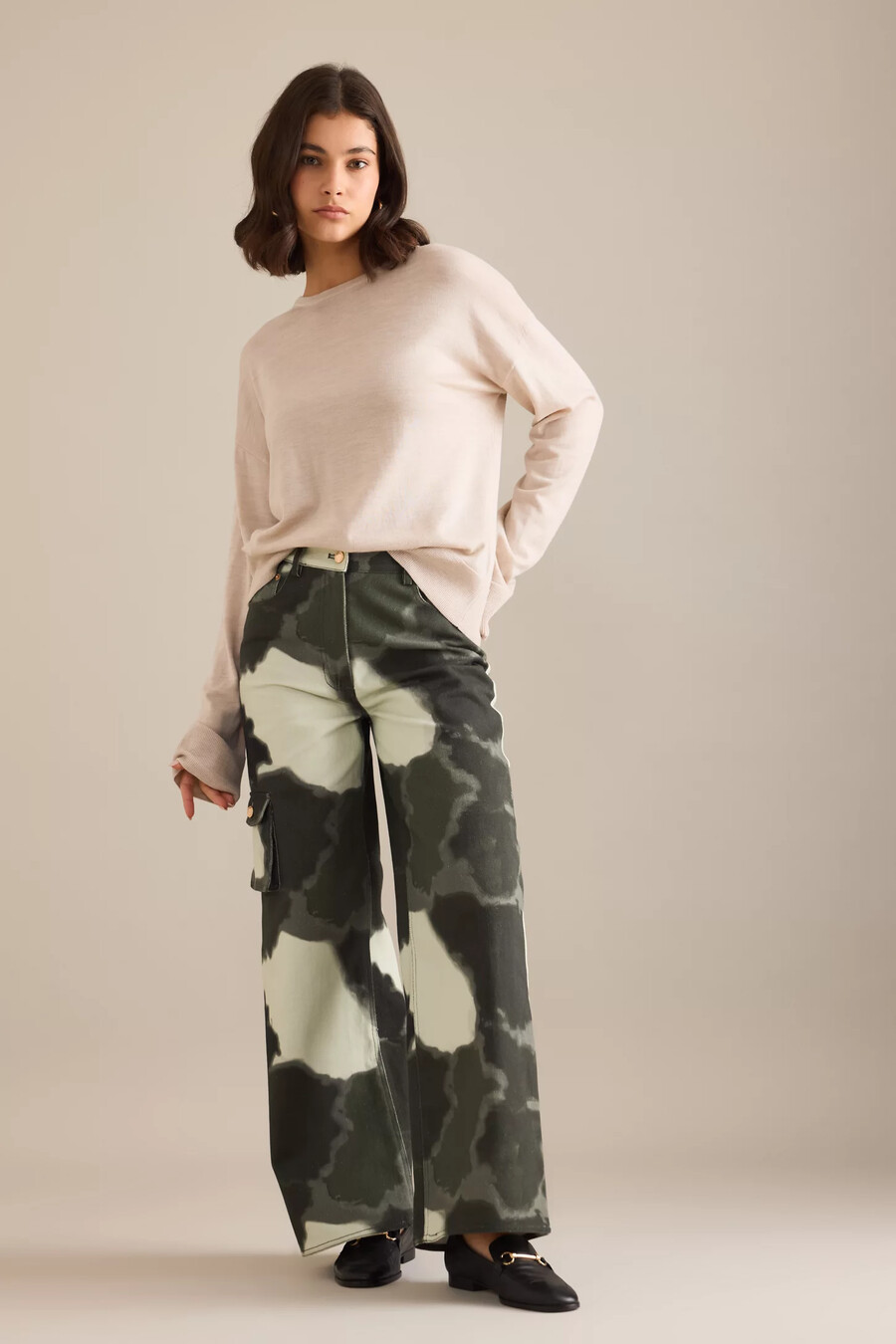 helmstedt enya tie-dye cargo jeans