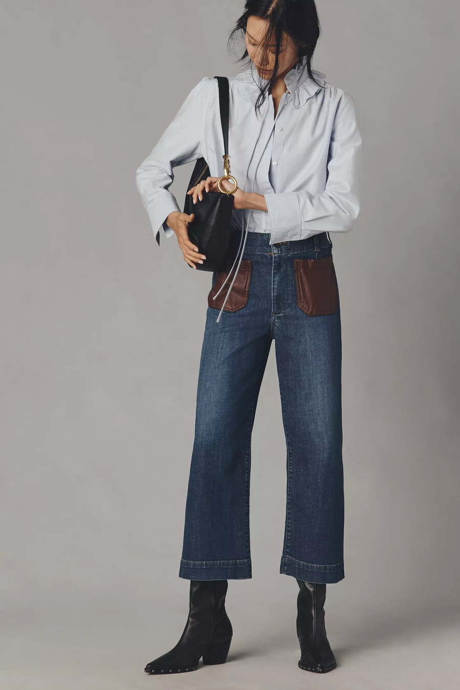 die colette crop high-rise jeans von maeve
