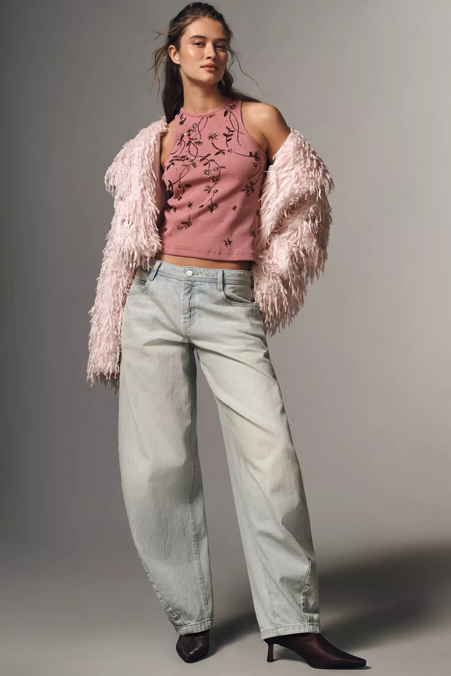 pilcro high-rise balloon jeans