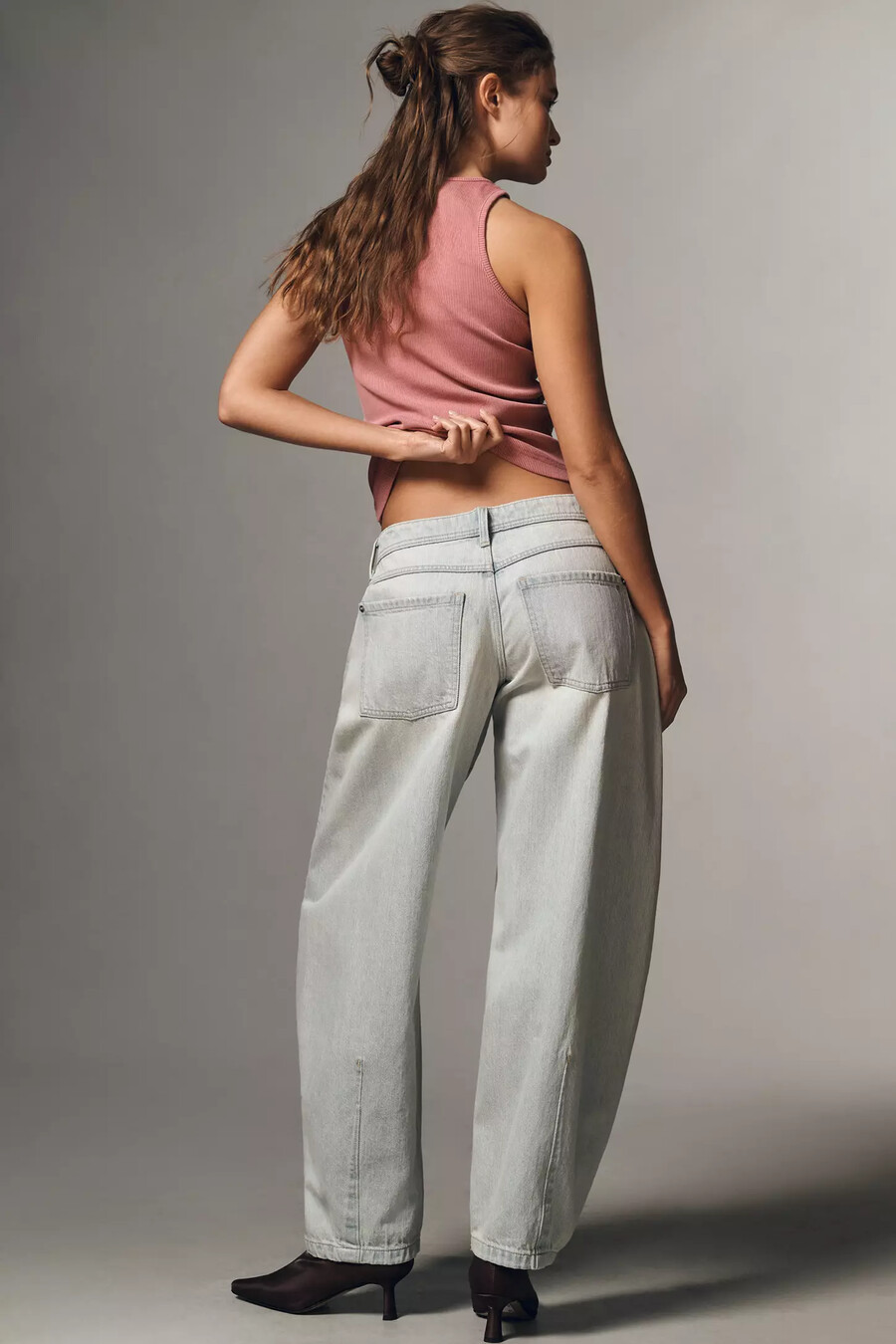 pilcro high-rise balloon jeans