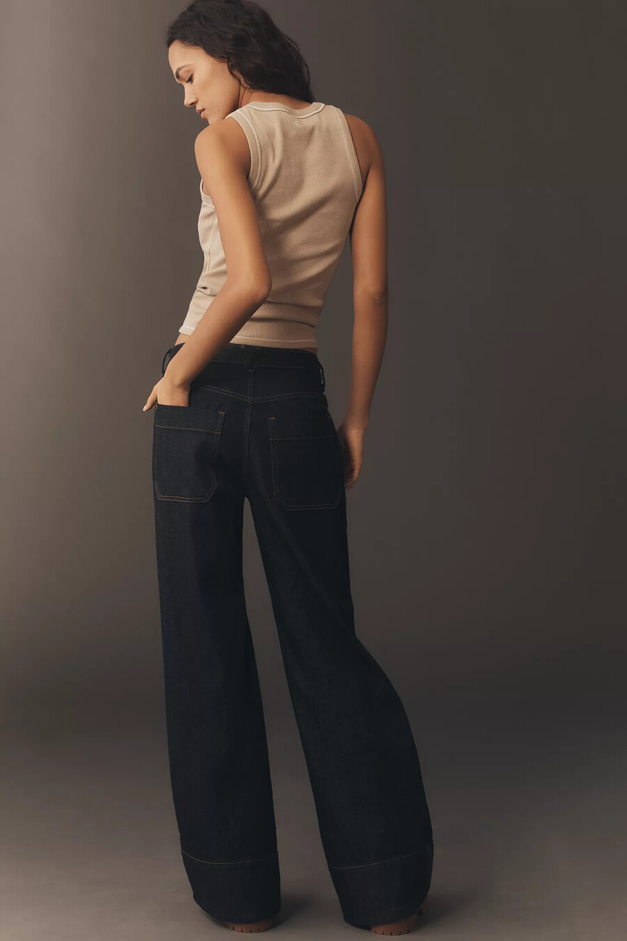 die rylan japanese high-rise flare jeans von pilcro