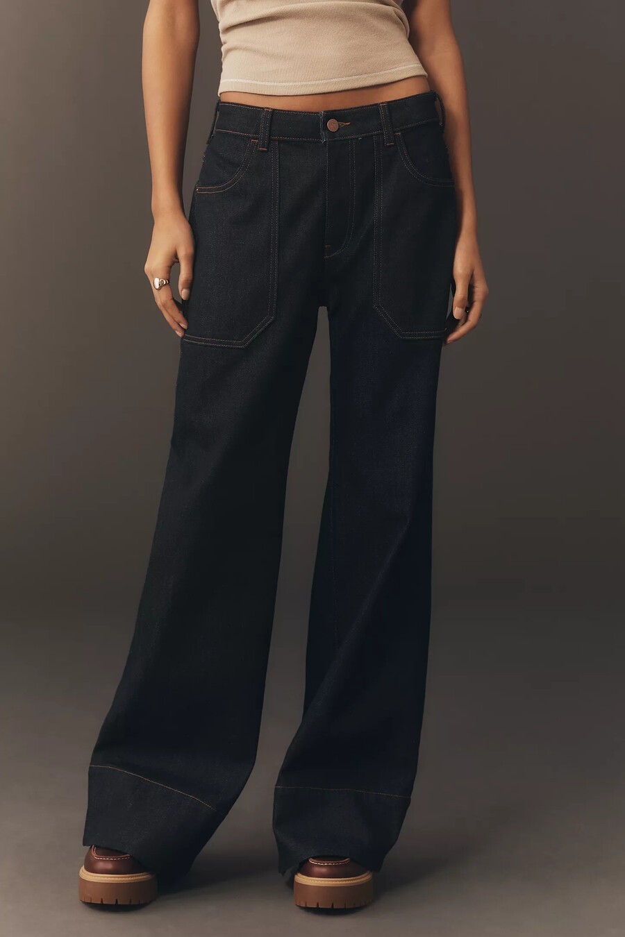 die rylan japanese high-rise flare jeans von pilcro