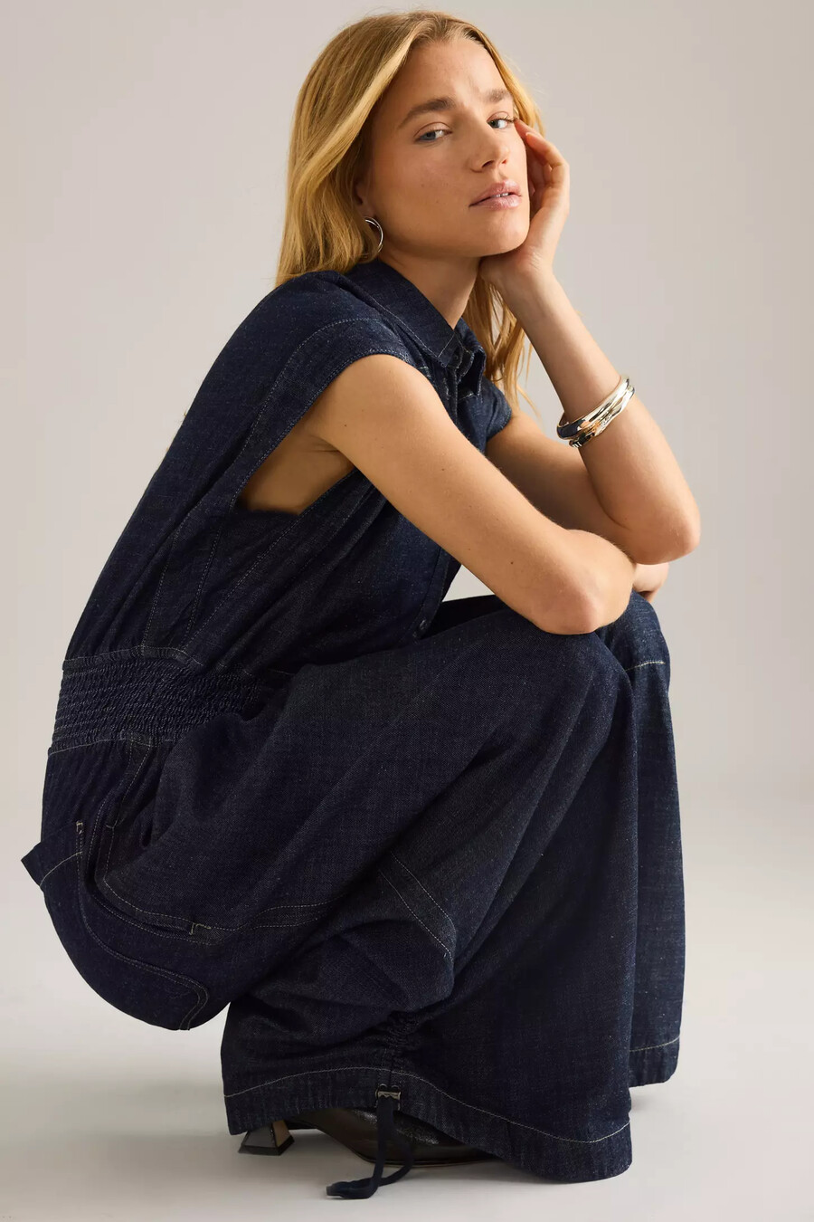 denim-jumpsuit von anthropologie