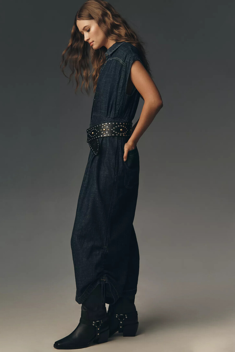 denim-jumpsuit von anthropologie
