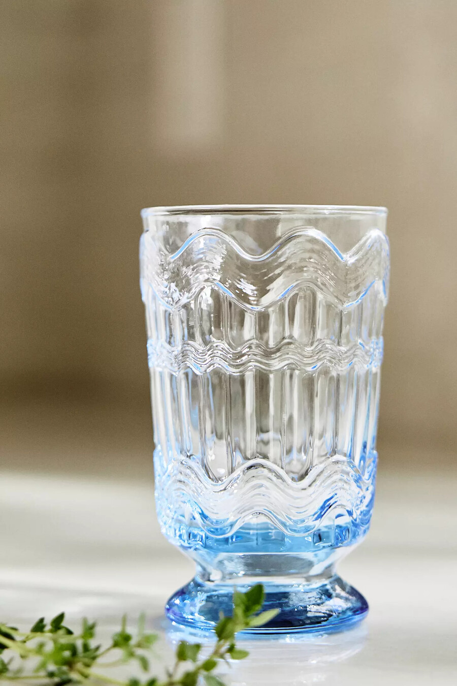 polly strukturiertes trinkglas