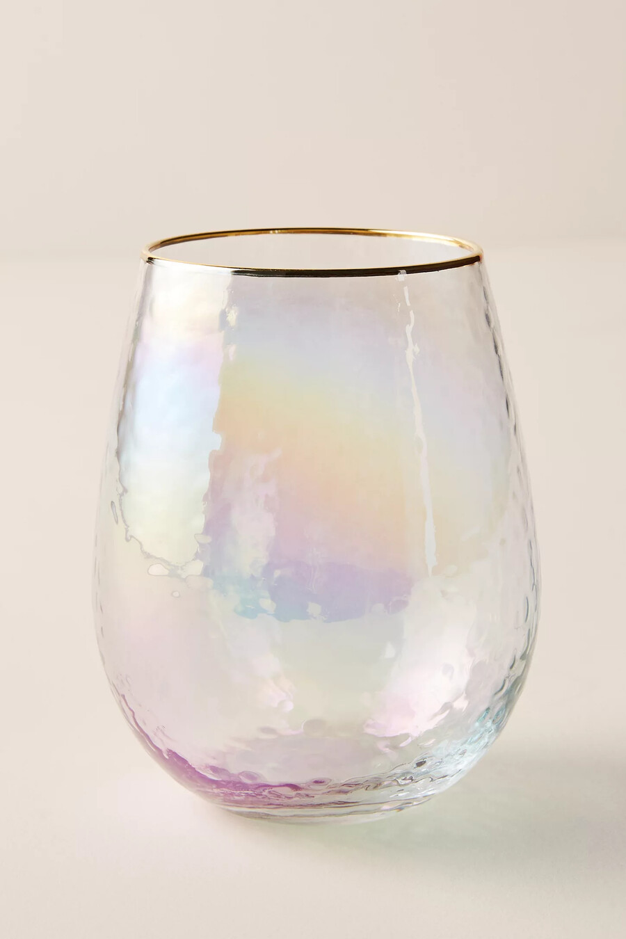 zaza stiellose weingläser mit glanzfinish 2er-set