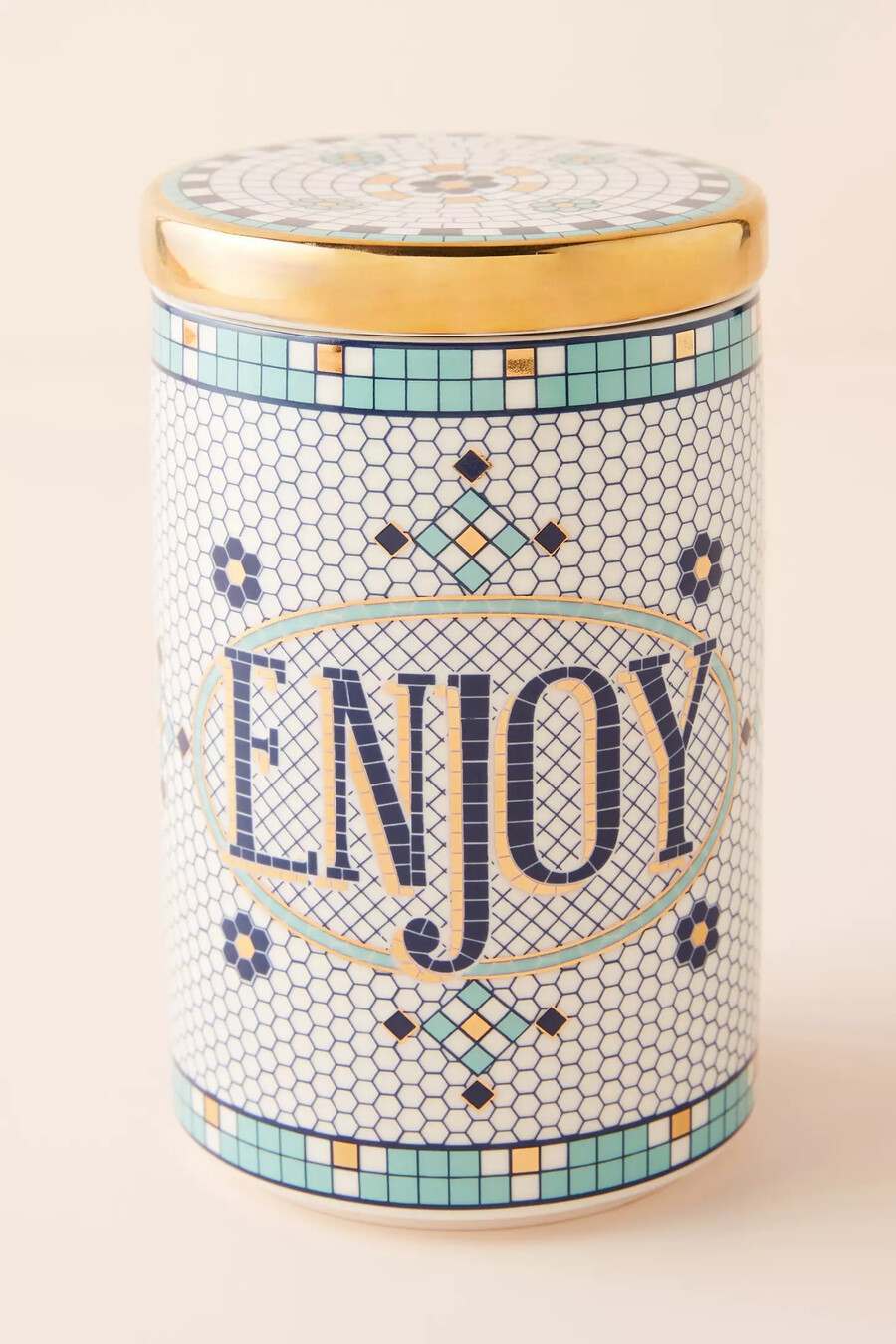 bistro tile enjoy canister